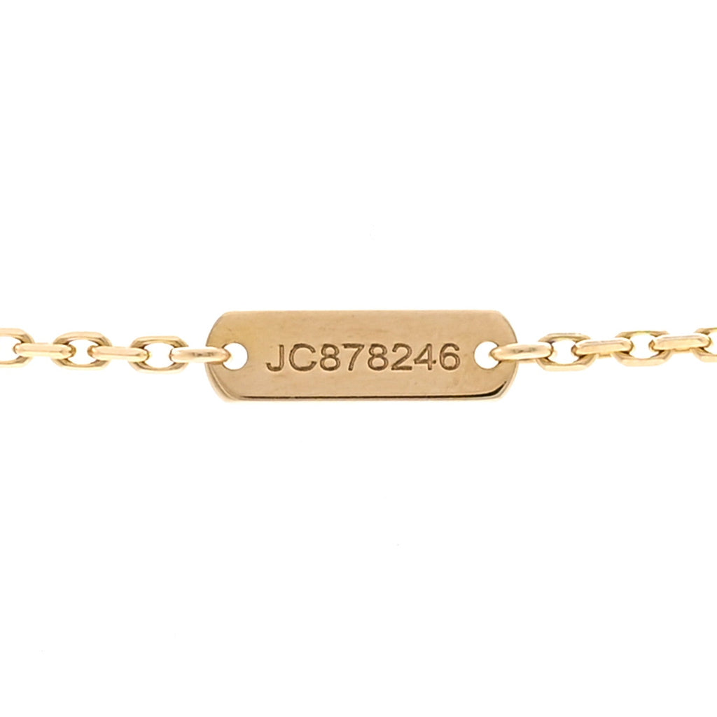 (代金引換)18K イエローゴールド ギョーシェ ヴィンテージアルハンブラ ペンダントネックレス